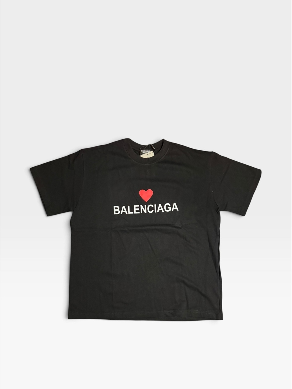 Balenciaga heart black T-shirt